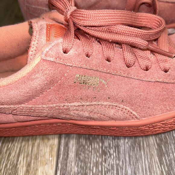 Puma Big Kids Youth US Size 6 C Desert Flower Pink Suede 35511069 Sneaker Shoes - Picture 2 of 12